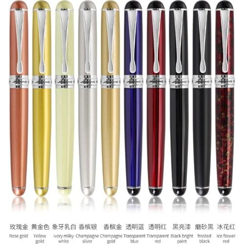 Jinhao 750 Black Fountain Pen Nibs 0.5mm Ballpoint Gel Ink Pens High Quality Office Supplies Business Gift