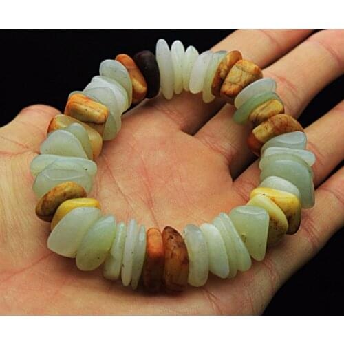 Chinese natural ancient old hetian jade jadeite handcarved pendant bracelet