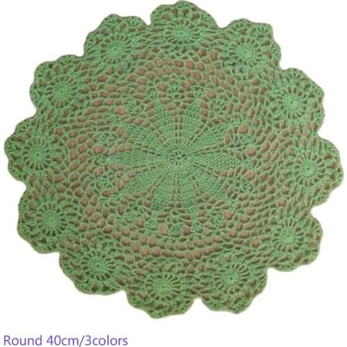 NEW Round cotton placemat cup coaster mug kitchen Christmas dining table place mat cloth lace Crochet tea coffee doily drink pad