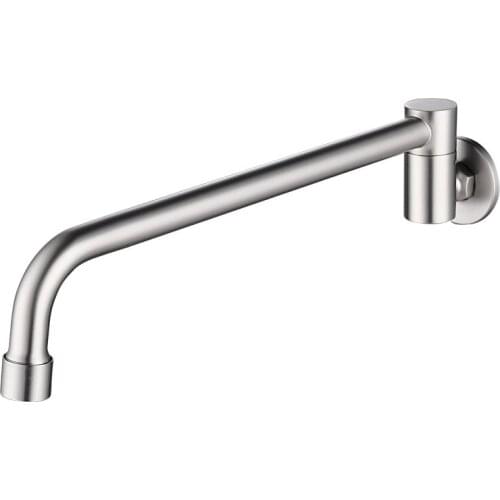 Brushed copper single cold basin faucet balcony mop pool extension faucet semi-automatic swing switch faucet