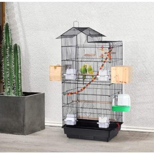 Wire Bird Cage Birdcage Parrot Bird Cage Extra Large Luxury Peony Parrot Cage Wire Bird Cage Metal Breeding Parrot Bird Cage