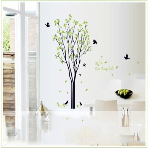 Bird and tree wall sticker living room bedroom children room TV wall corridor decoration DIY sticker