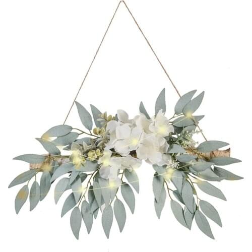 Eucalyptus Wall Decor Leaves Garland Artificial Fern Leaf Home Hanging Jewelry Decoration Birthday Party Simulation Green Plants