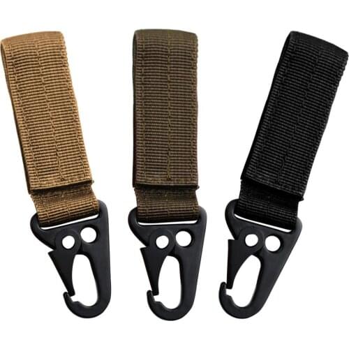 NEW Molle Military Bag Accessory QD Buckle Metal Hook Tactical Backpack Keychain