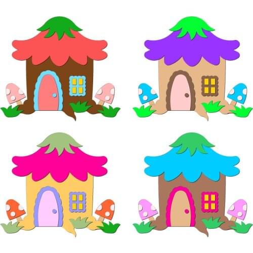 New Lovely house Wooden Die Scrapbooking C2734 Cutting Dies Multiple Sizes Compatible with most die cutting machines