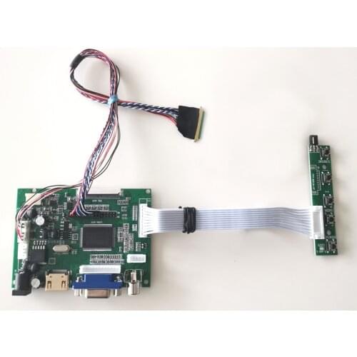 Fit B140XW01/B140XW02/B140XW03 40-Pin laptops screen 14" VGA 2AV WLED LVDS 1366*768 LCD display controller board kit