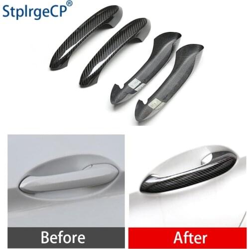 For BMW 1 3 5 6 8 Series X3 X4 X5 X7 Z4 M5 F40 G20 G30 G38 G14 Accessories 100% Real Carbon Fiber Auto Outer Door Handle Cover