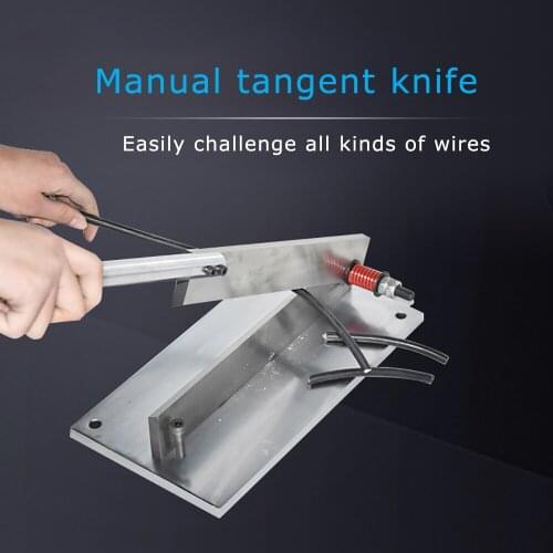 Manual Tangent Knife Cutting Stainless Steel Cable Cutting For Wires Cables Hoses Braided Belts