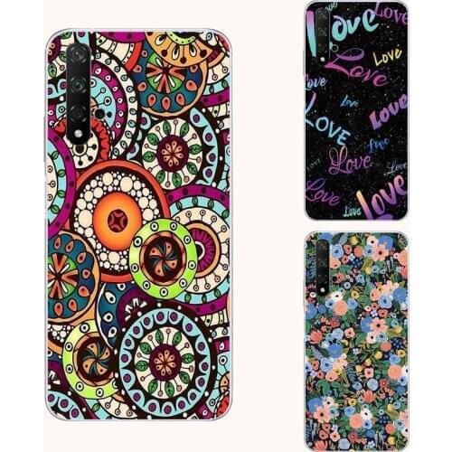 Flower butterfly silicone phone case For Huawei Honor 20 20e 20i 20s 30 30i 30S Lite View 10 20 30 Pro Plus leaves phone case