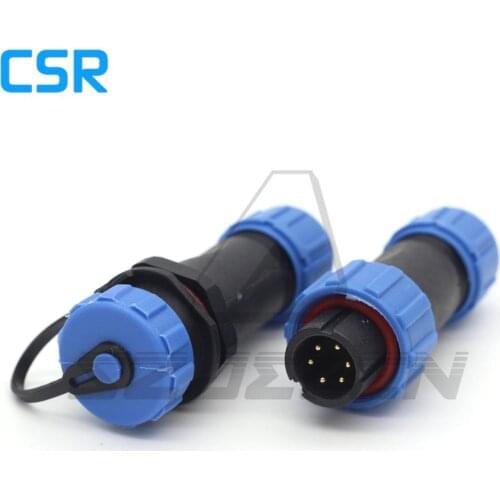 SP13 6pin Waterproof Connector , IP68, Power connector,wire to wire connector,Electronic power connectors plug sockets IP68
