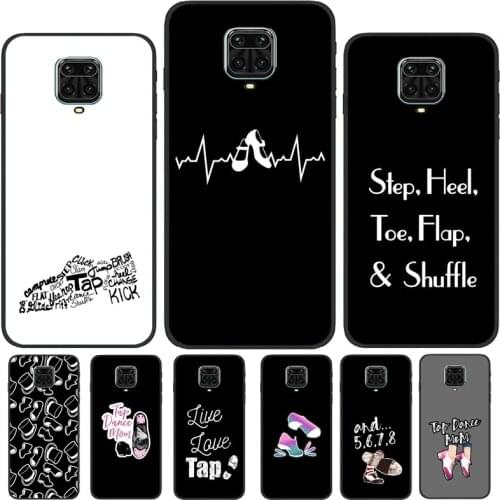 Tap Dance Shoe Capa For Xiaomi Redmi Note 9 Pro 8 8T 9S Note 10 Pro Phone Case For Redmi 9C 9A 9T 9 K40