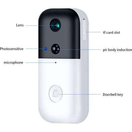 Dingling smart video doorbell Wireless Battery Powered Smart Wifi Wireless Video Intercom wifi video doorbell with app control