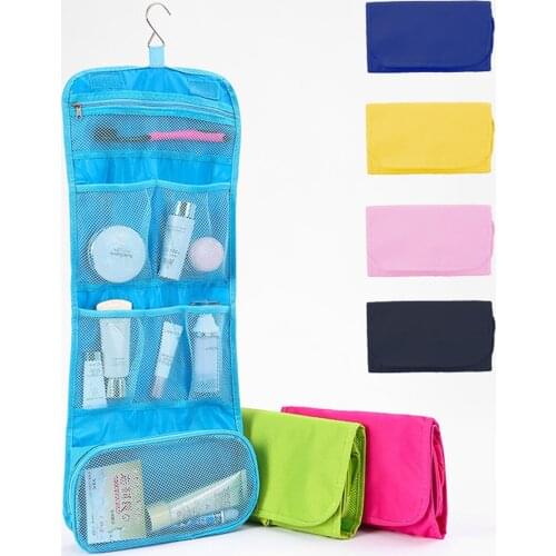 High Capacity Makeup Bag Travel Cosmetic Bag Waterproof Toiletries Storage Bags Travel Kit Ladies Beauty Bag Hanging Organizer