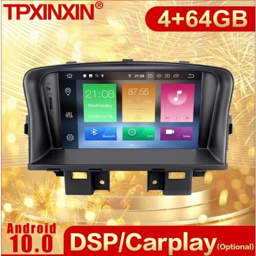 2 Din Carplay Android Radio Receiver Multimedia Stereo For Chevrolet Cruze 2009 2010 2011 2012 GPS Navi Recorder Video Head Unit