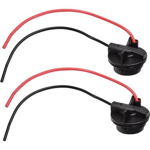 2Pcs Car Brake Turn Signal Light Bulb Socket Wiring Harness Plug Adapter Connector 150 Degree Fit For S25 SC Bayonet BAU15S 1156