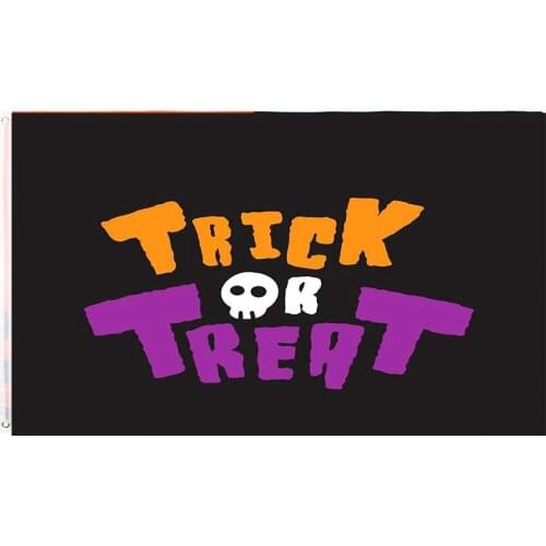 2020 Halloween Flag direct factory Hanging 60x90cm/90x150cm/120x180cm Wholesale Trick or treat Pumpkin Ghost Flag banne