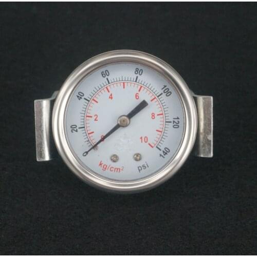 50mm Face 0-140 PSI Air Compressor Pressure Gauge Axial Mount With Bracket G1/4" Pneumatic Part