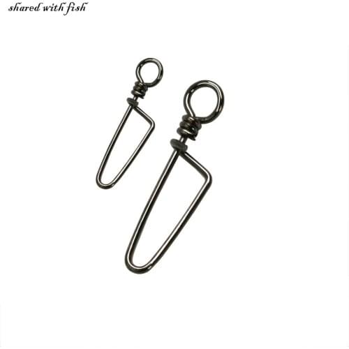 50pcs Coastlock Snap Fishing Barrel Swivel safety snap 17mm-46mm Swivel Snap 0#-6# fishing swivels