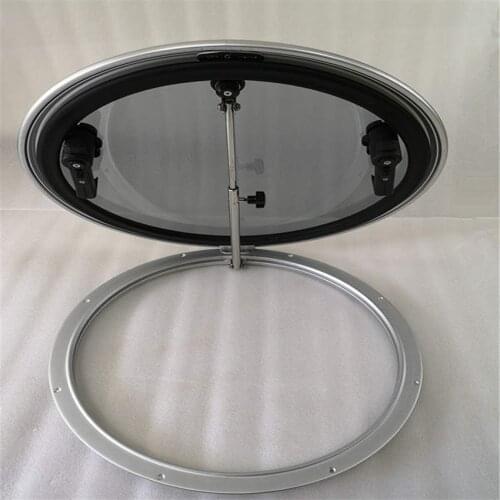Aluminum Round Deck Hatch Porthole Window With Tempered Glass 6 Sizes For Marine Boat Yacht