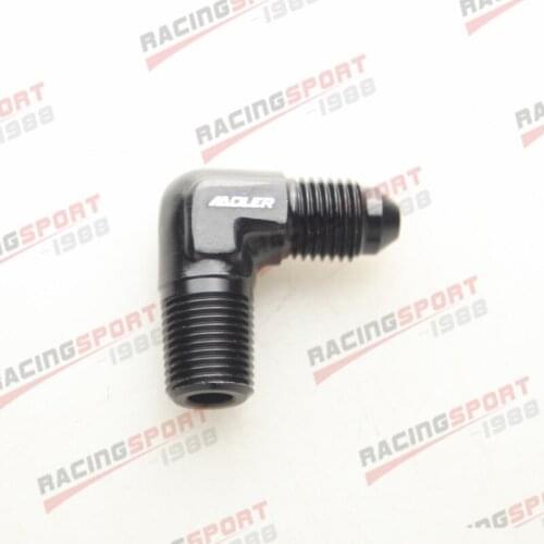 AN3 3AN AN -3 to 1/8" NPT 90 Degree MALE ALUMINIUM FITTING ADAPTER