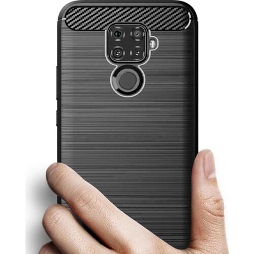 Carbon fiber Cover Shockproof Phone Case For Huawei nova 5T 5z 5i Pro Y9s Y5 Y6 2019 Enjoy 10S Plus P30 lite Cover Bumper Case