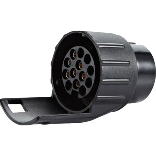 Thigh quality trailer adapter 7pin plug to 13 pin socket mini adapter plastic trailer truck ute boat caravan