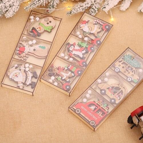 Walnut Soldier Wooden Pendant Merry Christmas Tree Decorations For Home 2020 Xmas Navidad Happy New Year 2021 Gift Noel Natal