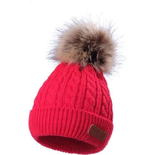 Flofallzique 2020 Winter Girls Woolen Hats Keep Warm And Comfortable With Removable Top Ball Winter Christmas Gift Casual