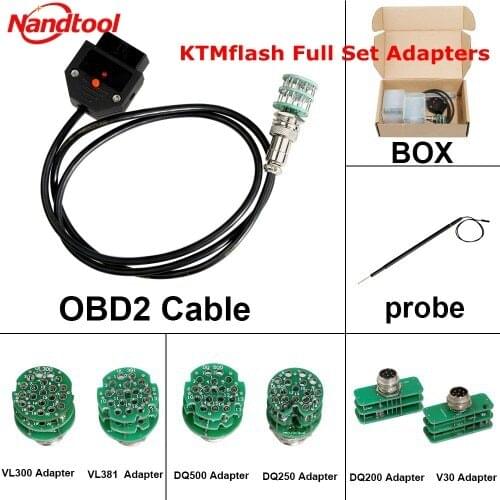 FVDIFUL KTMflash Full Set Adapters for KTM FLASH KTMFLASH Car ECU Programmer