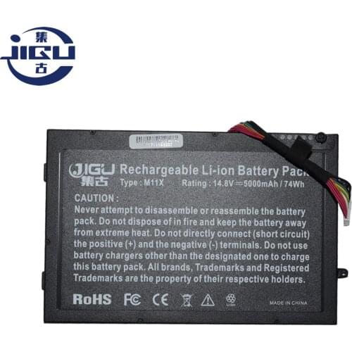 JIGU NEW Laptop Battery 08P6X6 8P6X6 P06T T7YJR PT6V8 For DELL Alienware M11x M14x R1 R2 R3 8CELLS