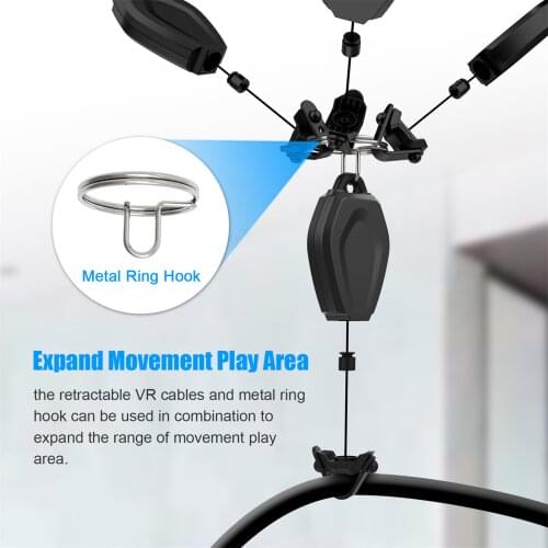 VR Cable Hook Set Adjustable VR Cord Management System For Oculus Quest/ for Quest 2/ for Rift/ for Rift S/ for Valve Index Hot