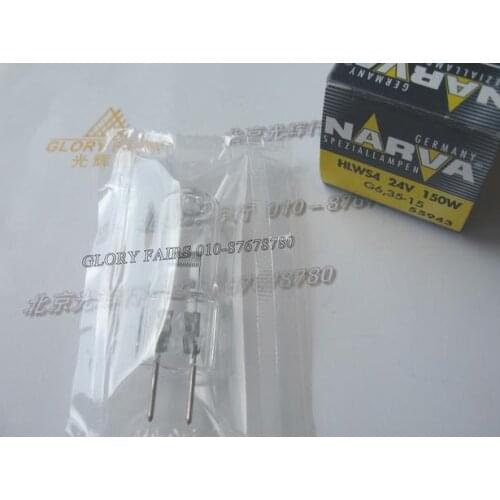 2pcs/lot,NARVA 55943 HLWS4 24V150W G6.35-15 halogen bulb,Mitutoyo Nikon projector,24V 150W projection lamp