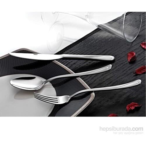 Nehir Nergis Plain 12-Piece Dessert Spoon