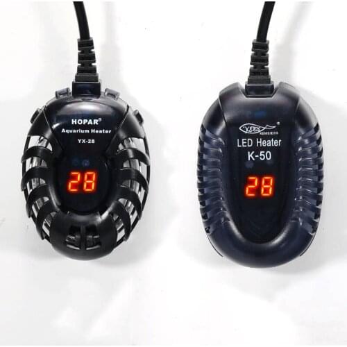 Small fish tank mini heater low water level turtle tank LED digital display heater automatic temperature explosion-proof heating