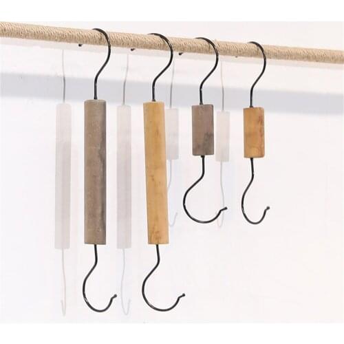 Metal 20cm 30cm s Shaped Hooks Kitchen Bathroom Sundries Organizer Clothing Store Clothes Hanger Long Display Holder