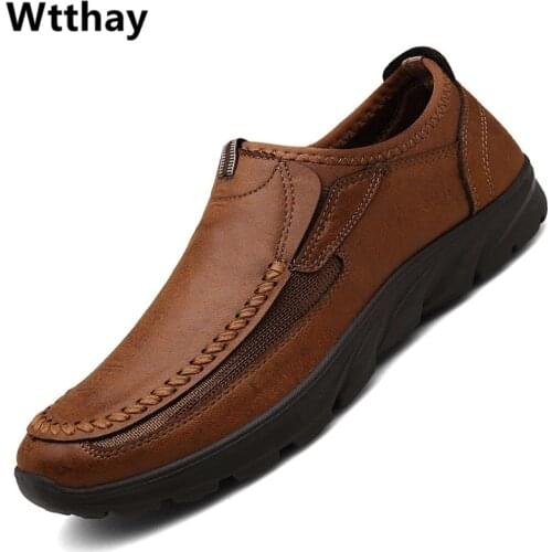 Men Casual Shoes Brand 2021 Fashion Mens Loafers Moccasins Breathable Slip on Retro Driving Shoes Men Sneakers Plus Size 39-48