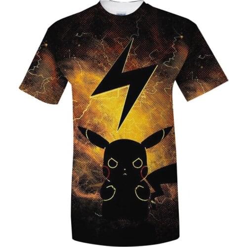 2020 male colorful orange and blue light_up cartoon 3d print custom Men t-shirt