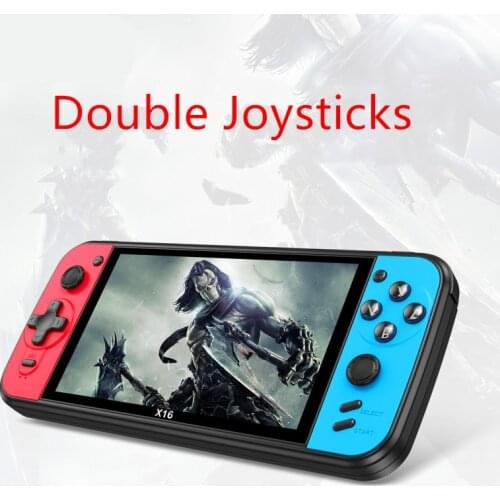 New Powkiddy X16 Retro Handheld Game Console Dual Joystick For Game Boy Controller Classic Game Konsole Support Video Player