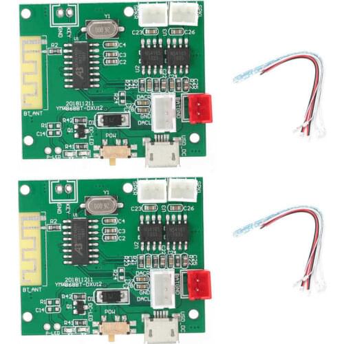 1 Pair Power Amp Module Amplifier Board Audio Stereo Sound Speaker for Bluetooth 5.0 TWS 3.7-5V