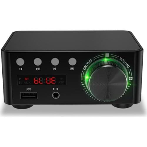 Audio Amplifier board HIFI Bluetooth 5.0 Digital Power 50WX2 Stereo AMP Amplificador For Home Theater USB TF Card Player
