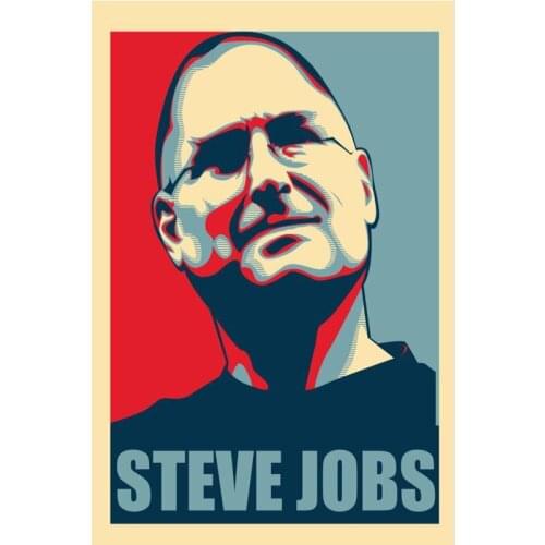 Custom Steve Jobs Poster Art Canvas Cloth Fabric Poster Wall Poster Print Silk Fabric High Quality 3D Print
