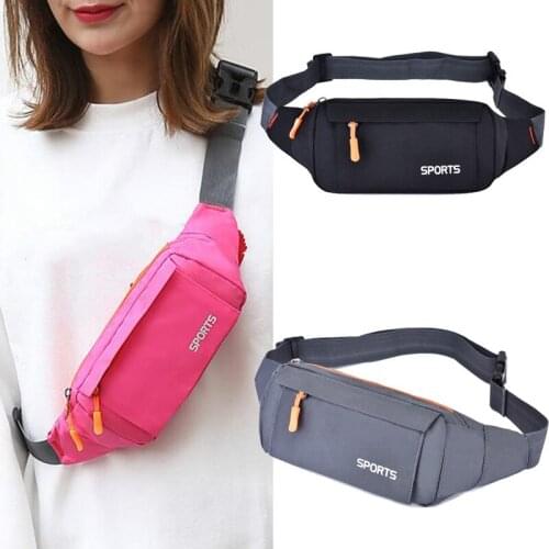 Waist Pack Women Running Waterproof Waist Bag Mobile Phone Holder Men Female Belt Bag Fitness Travel Pouch Belt Pink Chest Bags