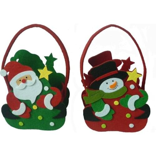 Festive Merry Christmas Santa Claus Gift Bag Cloth Candy Bag Add Festive Atmosphere NEW