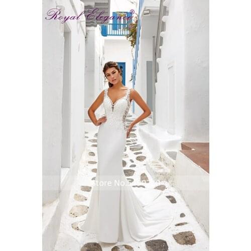 Пляжные свадебные платья Royal Elegance China At AliExpress