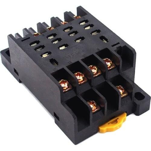 LY4 socket (10pcs/lot) JQX-13F HH64P PTF-14A 14PIN micro mini electric relay relais base holder