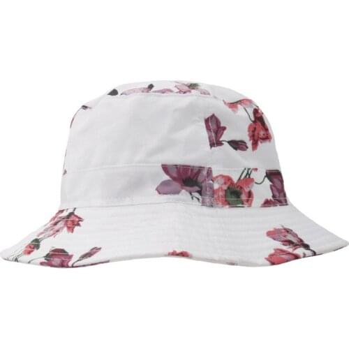 Summer Newest Fashion Brand Casual Sun Hat Beach Party Print Flower Pot Cap Cotton Novelty High Quality Foldable Sun Hat
