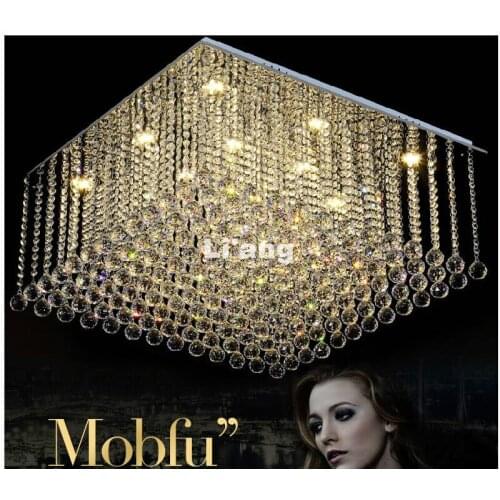 Modern K9 Crystal Ceiling Lights For Living Room luminaria teto cristal Ceiling Lamp Home Decora Ceiling Lamp 100% Guaranteed
