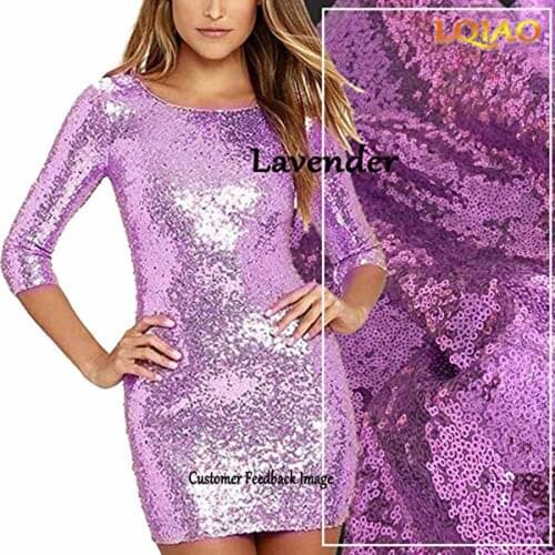 2020 Cheapest Rosegold/navy blue/Red/Pink/Black 4FT(125cm)width Sequin Fabric Material Dress/Shoes/Wedding/PartyDIY 45cm Length