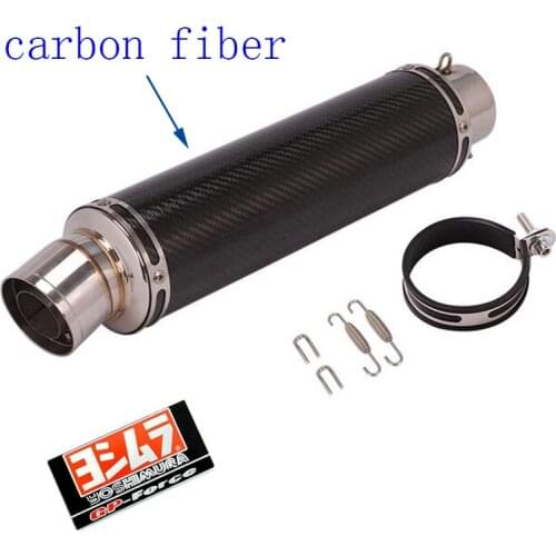 Universal 60mm motorcycle yoshimura exhaust pipe carbon fiber muffler DB killer for CBR1000RR S1000RR ZX10R R6 R25 R3ADV1200