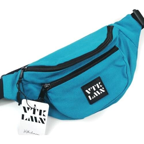 Unisex Waterproof Colorful Shoulder and Waist Bag Turquoise